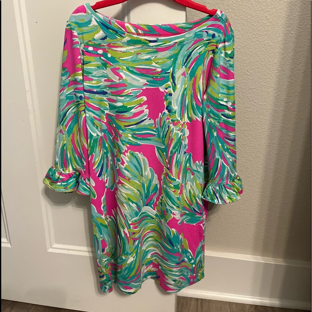 Lilly Pulitzer girls knit print dress size Medium (6-7)